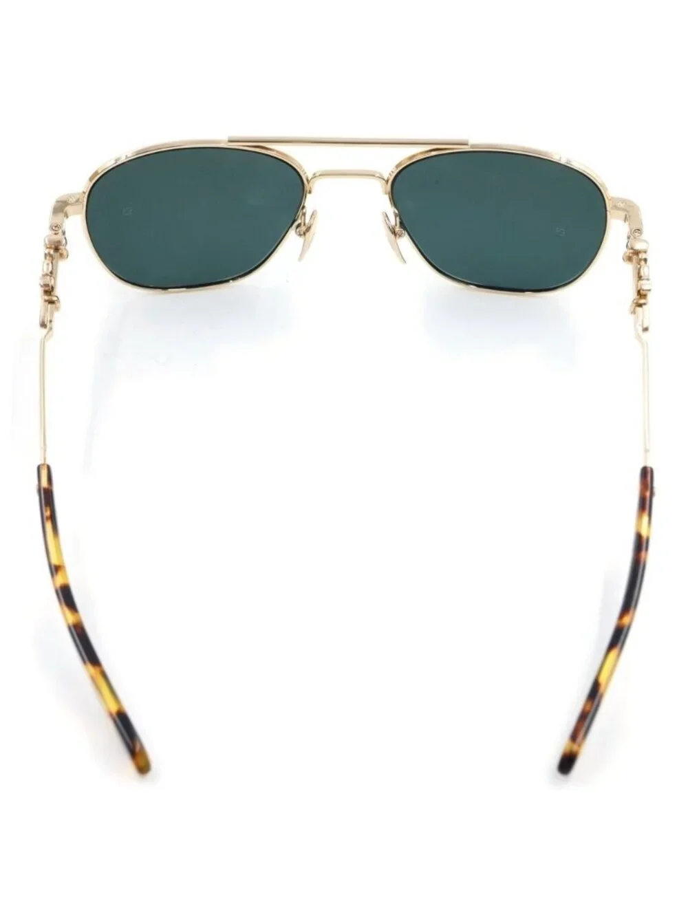 Chrome Hearts Wence Sunglasses Double Bridge Dagger Temple Gold Eyewear